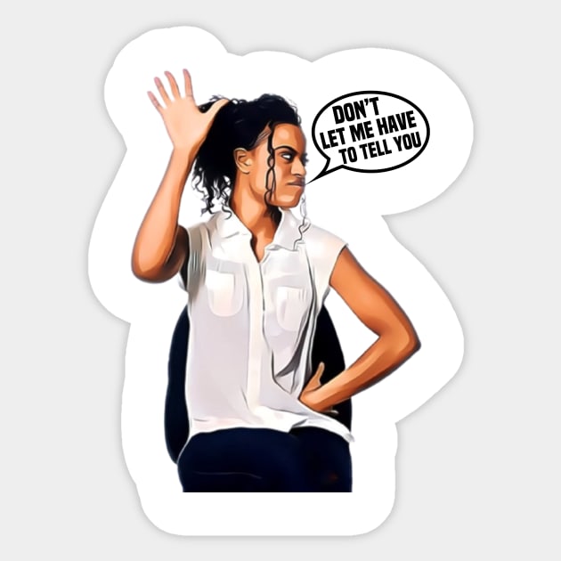 Talk To The Hand Sticker by FirstTees